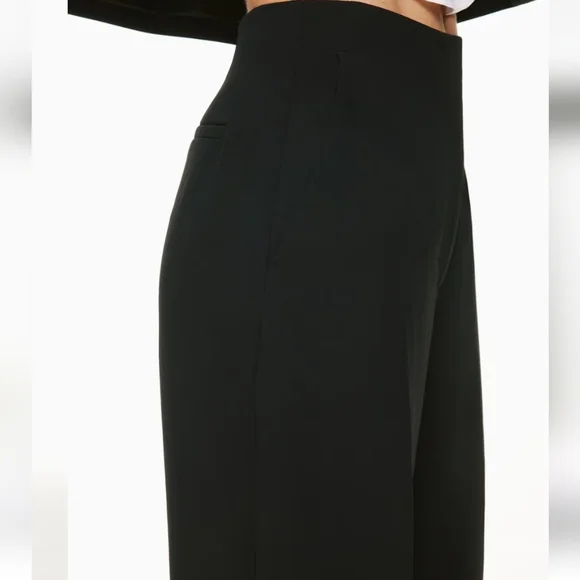 Aritzia Sonata  Wilfred Pants Size 4 Pants Made from Creppette Material Grey - Picture 3 of 12